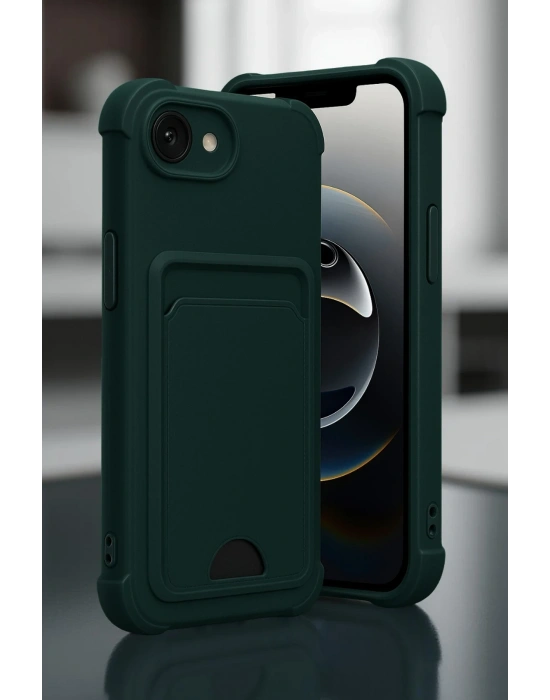 Newface Apple iPhone 16E Kelvin Kartvizitli Silikon - Bordo