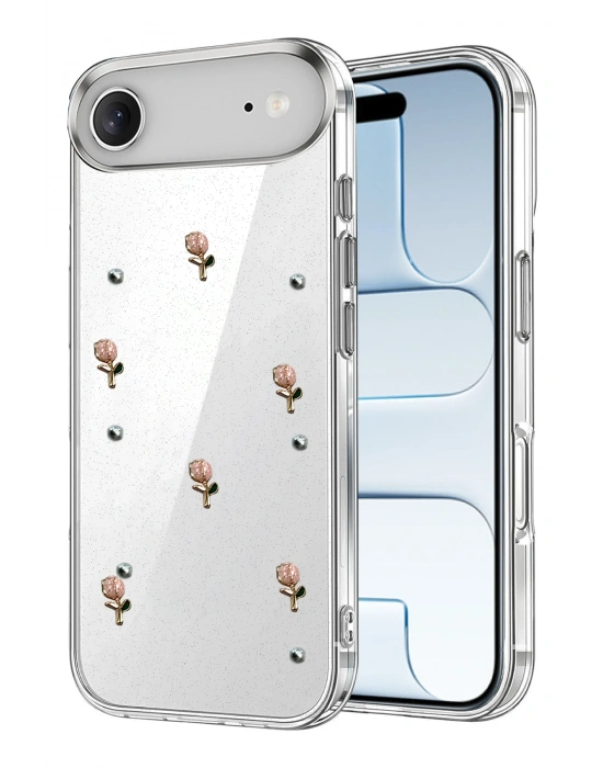 Newface Apple iPhone 17 Air Fiyonk Desenli Kapak - Desen 6