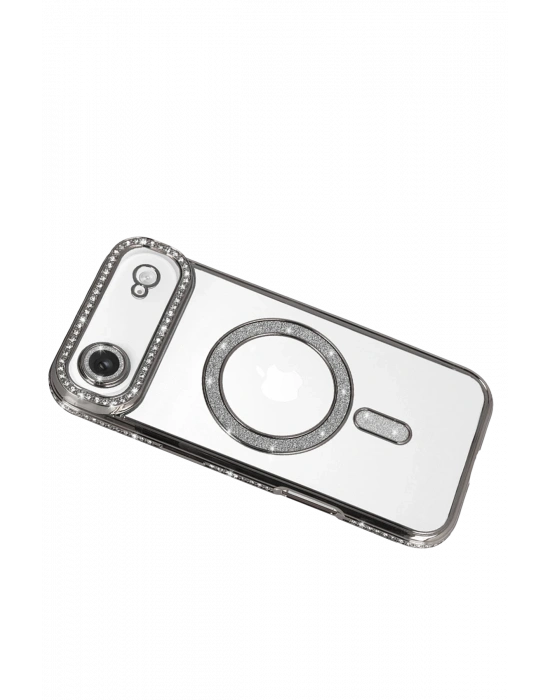 Newface Apple iPhone 17 Air Joke Simli Magneticsafe Kılıf - Gümüş