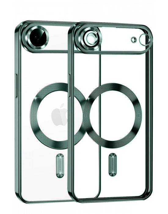 Newface Apple iPhone 17 Air Kross Magneticsafe Kapak - Koyu Yeşil