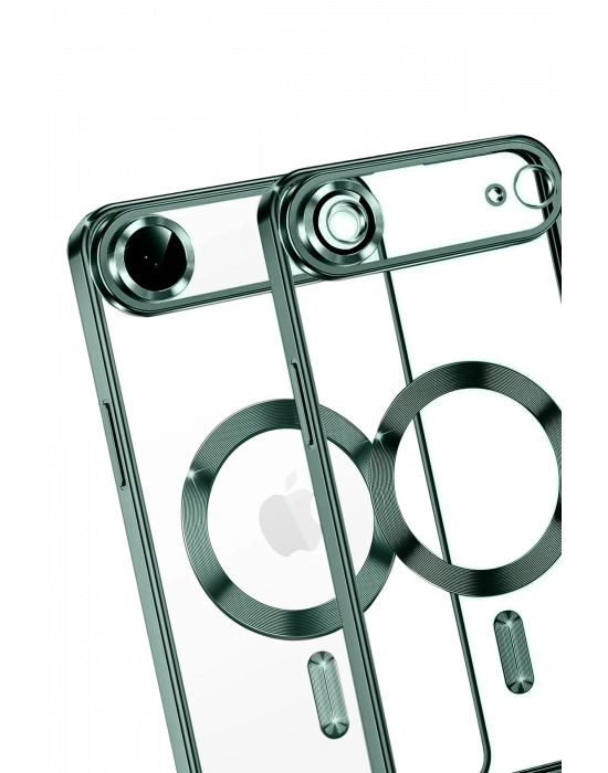 Newface Apple iPhone 17 Air Kross Magneticsafe Kapak - Koyu Yeşil