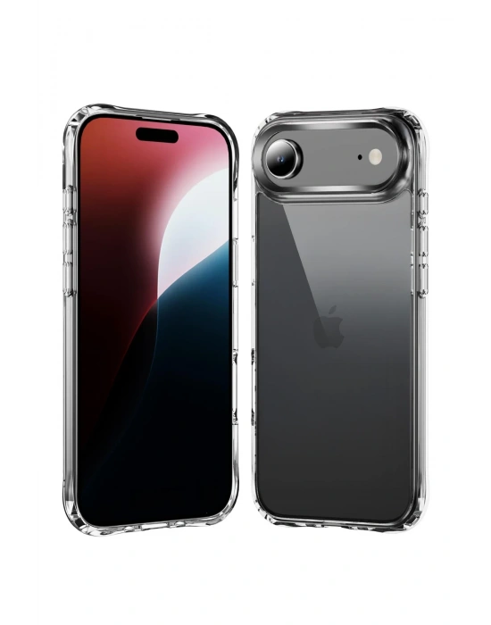 Newface Apple iPhone 17 Air Lüx Şeffaf Silikon - Şeffaf