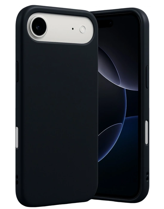 Newface Apple iPhone 17 Air Nano içi Kadife Silikon - Siyah