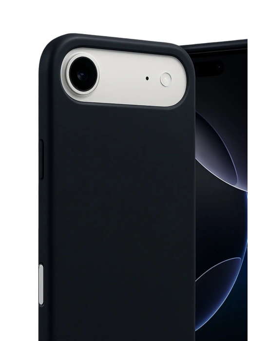 Newface Apple iPhone 17 Air Nano içi Kadife Silikon - Siyah