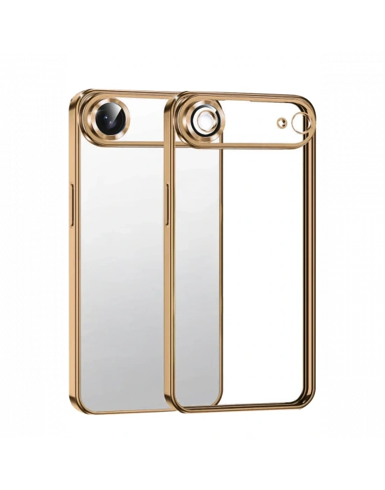 Newface Apple iPhone 17 Air Razer Lensli Silikon - Çöl Titanyum