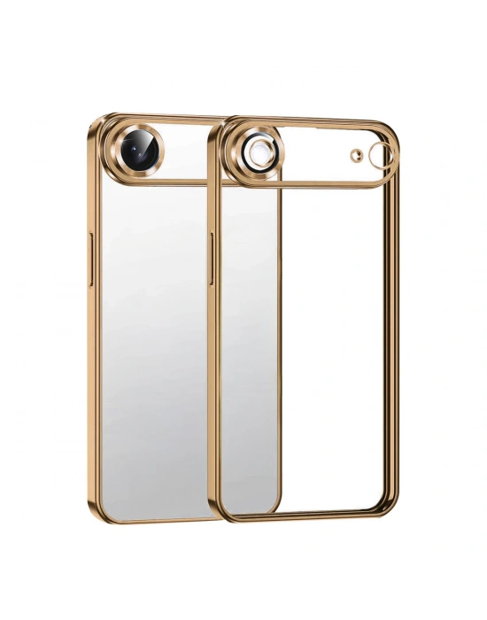 Newface Apple iPhone 17 Air Razer Lensli Silikon - Çöl Titanyum