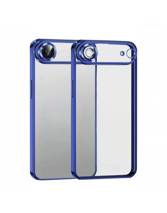 Newface Apple iPhone 17 Air Razer Lensli Silikon - Lacivert