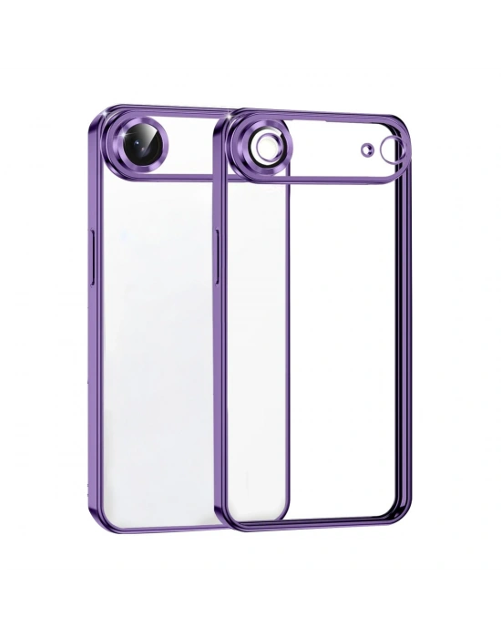 Newface Apple iPhone 17 Air Razer Lensli Silikon - Mor