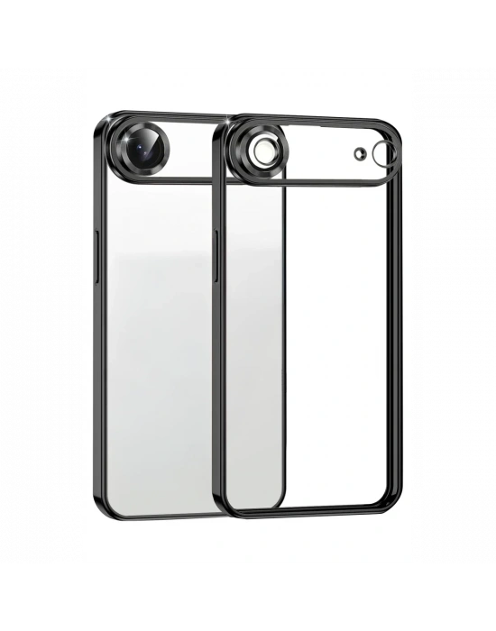 Newface Apple iPhone 17 Air Razer Lensli Silikon - Siyah