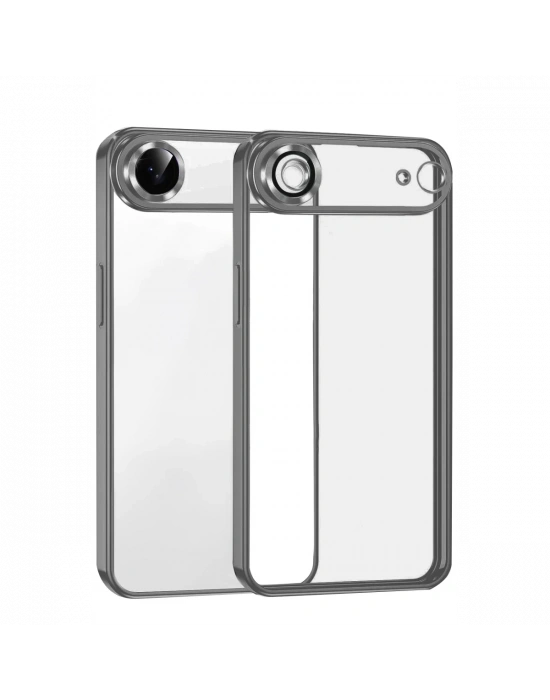 Newface Apple iPhone 17 Air Razer Lensli Silikon - Titan Gri