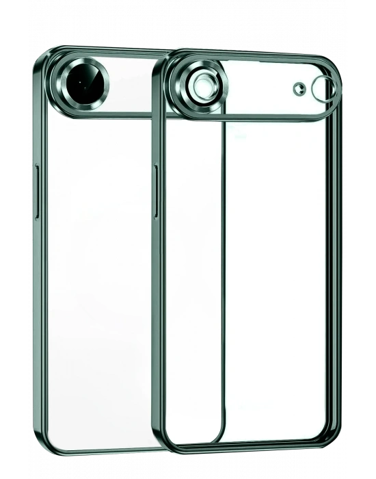 Newface Apple iPhone 17 Air Razer Lensli Silikon - Yeşil