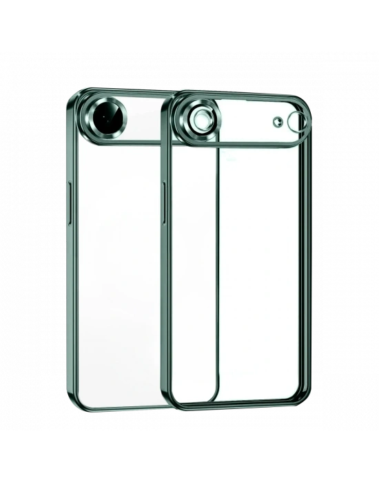 Newface Apple iPhone 17 Air Razer Lensli Silikon - Yeşil