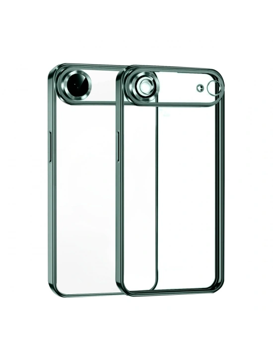 Newface Apple iPhone 17 Air Razer Lensli Silikon - Yeşil