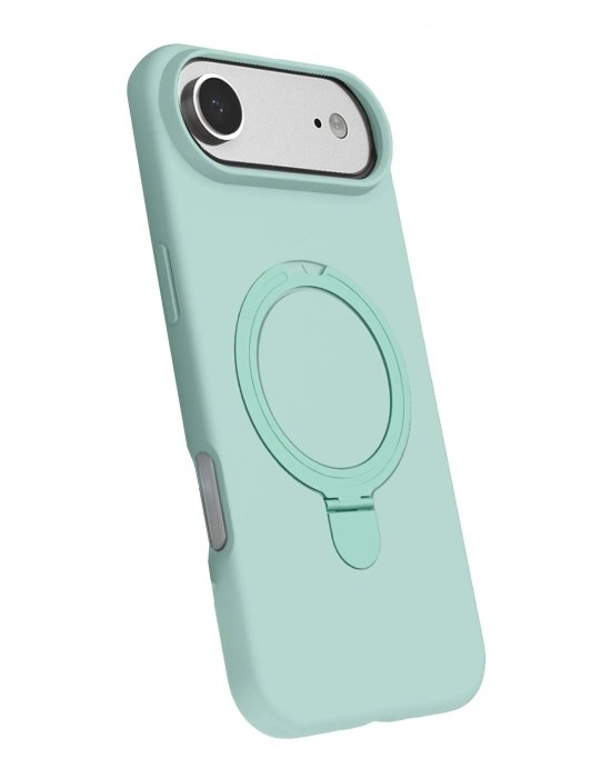 Newface Apple iPhone 17 Air Regal Magsafe Standlı Kapak - Su Yeşili