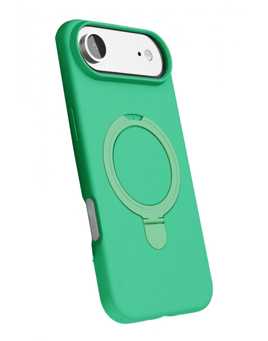 Newface Apple iPhone 17 Air Regal Magsafe Standlı Kapak - Yeşil