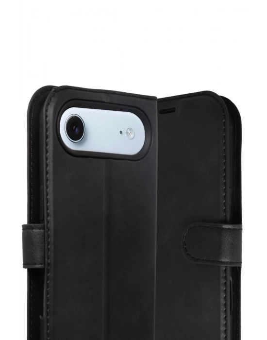 Newface Apple iPhone 17 Air Trend S Plus Kapaklı Kılıf - Siyah