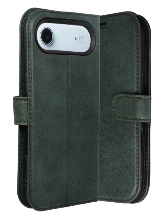 Newface Apple iPhone 17 Air Trend S Plus Kapaklı Kılıf - Yeşil