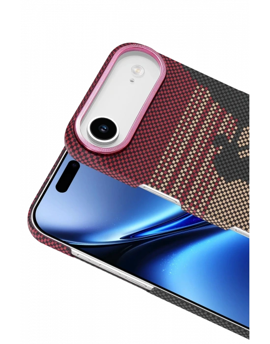 Newface Apple iPhone 17 Air Vega Magsafe Kapak - Kırmızı