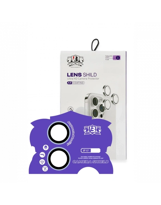 Newface Apple iPhone 17 Bilvis Titan Kamera Lens - Açık Mavi