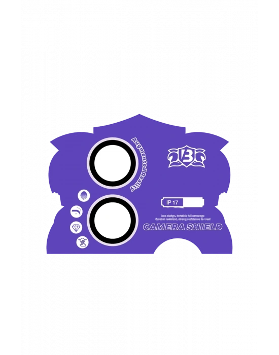 Newface Apple iPhone 17 Bilvis Titan Kamera Lens - Lila