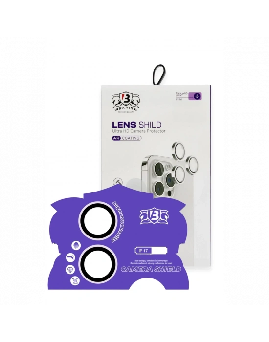 Newface Apple iPhone 17 Bilvis Titan Kamera Lens - Lila