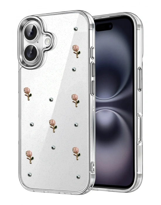 Newface Apple iPhone 17 Fiyonk Desenli Kapak - Desen 6