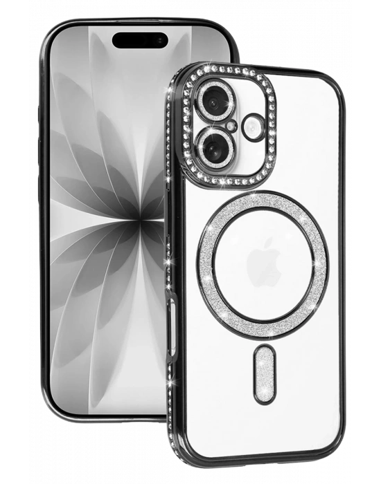 Newface Apple iPhone 17 Joke Simli Magneticsafe Kılıf - Siyah