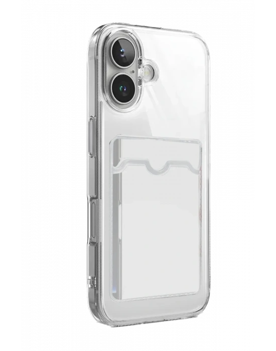 Newface Apple iPhone 17 Kart Şeffaf Silikon - Şeffaf