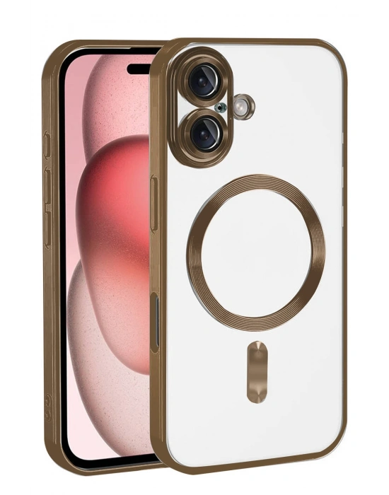 Newface Apple iPhone 17 Kross Magneticsafe Kapak - Çöl Titanyum