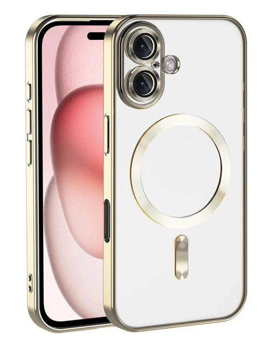 Newface Apple iPhone 17 Kross Magneticsafe Kapak - Gold