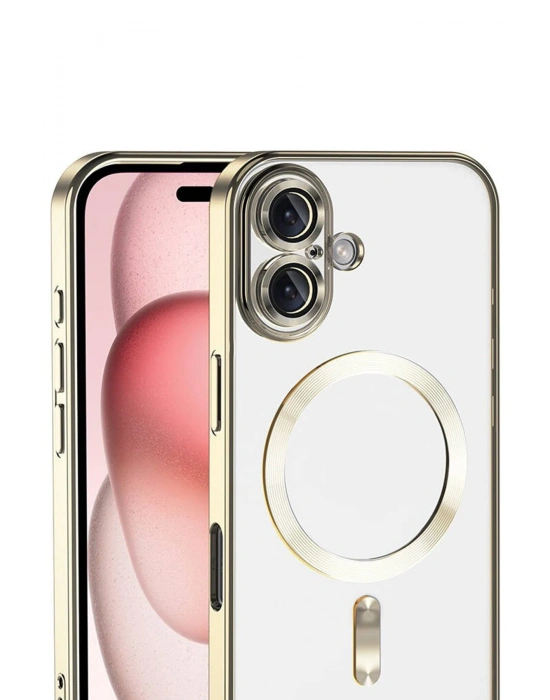 Newface Apple iPhone 17 Kross Magneticsafe Kapak - Gold