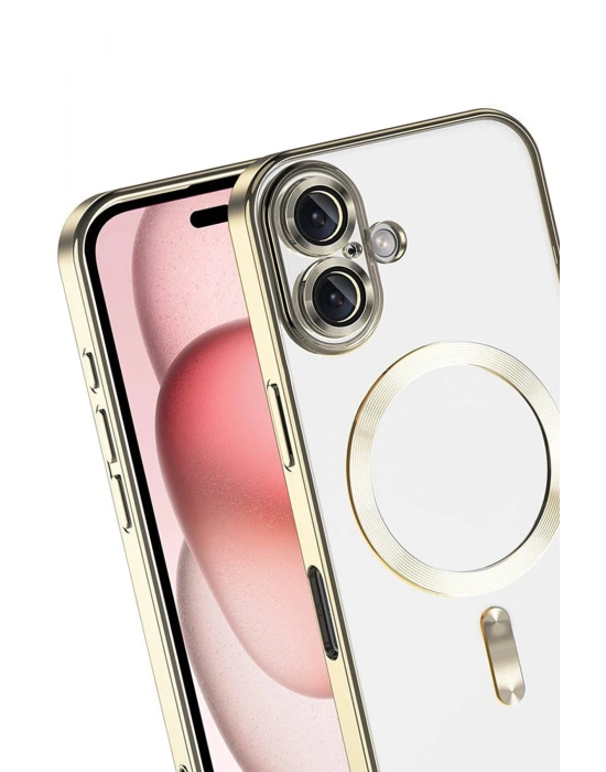 Newface Apple iPhone 17 Kross Magneticsafe Kapak - Gold