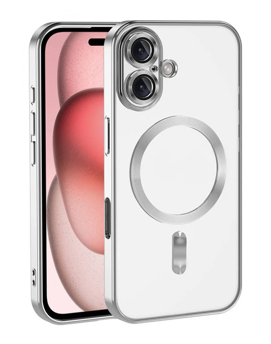 Newface Apple iPhone 17 Kross Magneticsafe Kapak - Gümüş