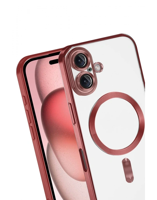 Newface Apple iPhone 17 Kross Magneticsafe Kapak - Kırmızı
