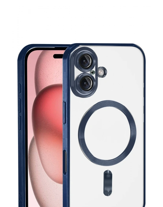 Newface Apple iPhone 17 Kross Magneticsafe Kapak - Lacivert