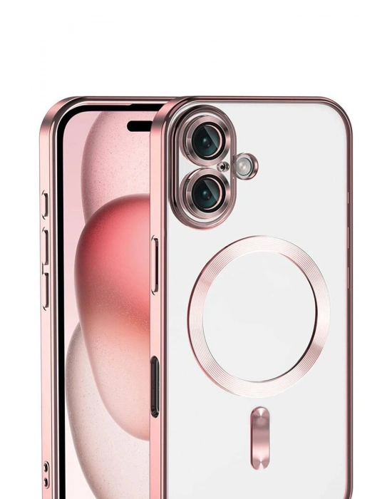 Newface Apple iPhone 17 Kross Magneticsafe Kapak - Rose