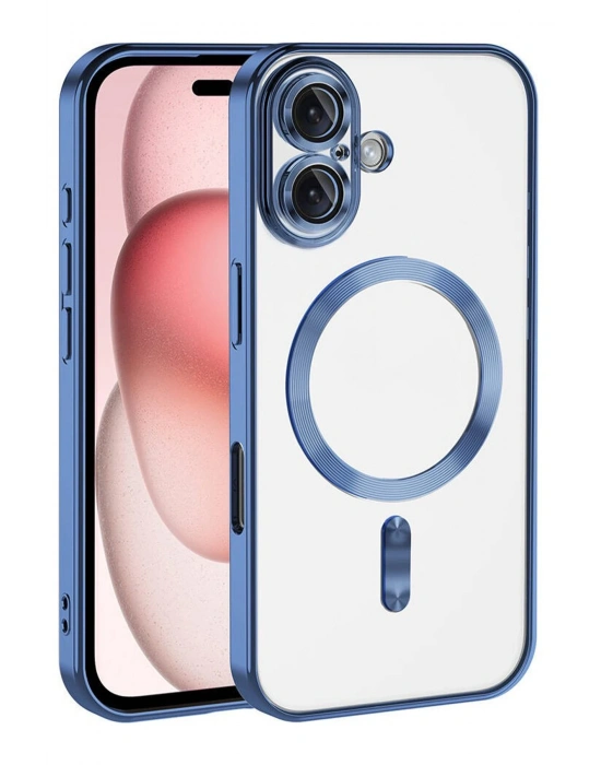 Newface Apple iPhone 17 Kross Magneticsafe Kapak - Sierra Blue