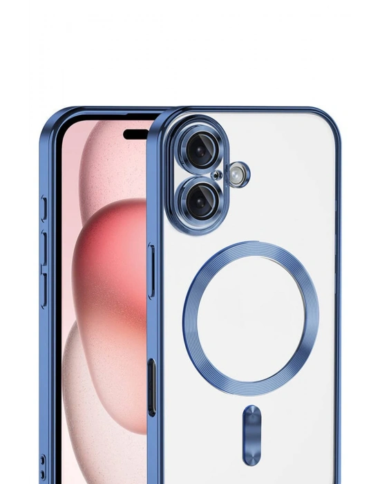 Newface Apple iPhone 17 Kross Magneticsafe Kapak - Sierra Blue