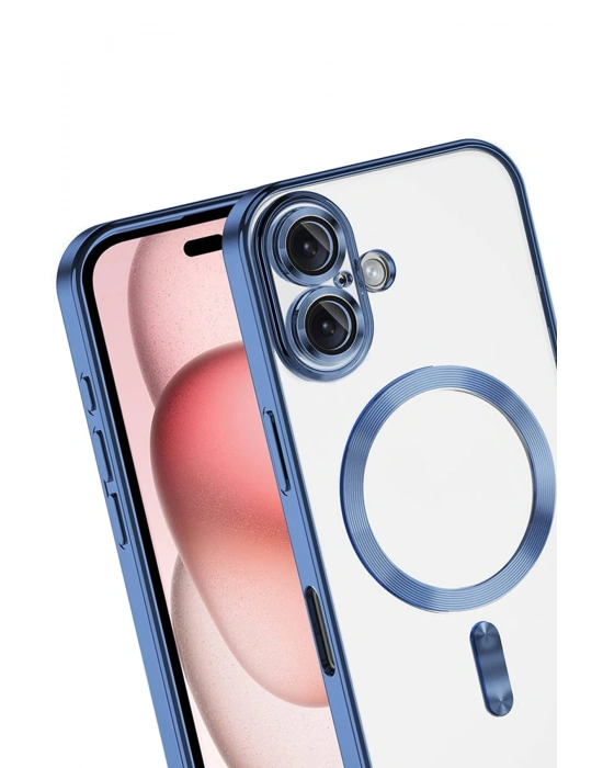 Newface Apple iPhone 17 Kross Magneticsafe Kapak - Sierra Blue