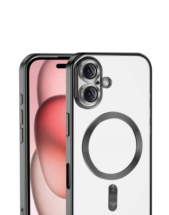Newface Apple iPhone 17 Kross Magneticsafe Kapak - Siyah