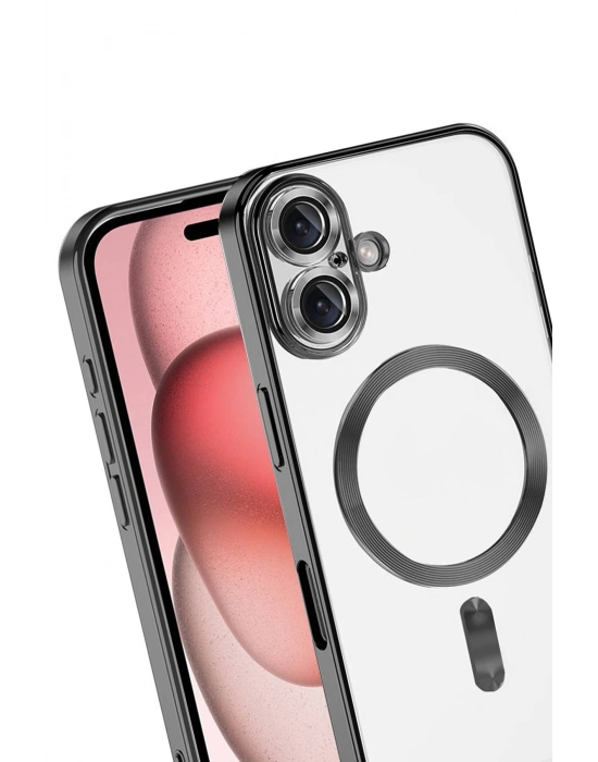 Newface Apple iPhone 17 Kross Magneticsafe Kapak - Siyah