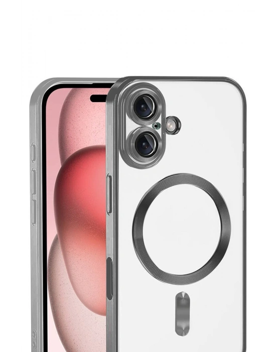 Newface Apple iPhone 17 Kross Magneticsafe Kapak - Titan Gri