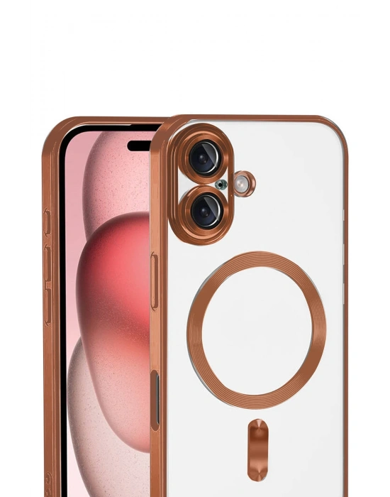 Newface Apple iPhone 17 Kross Magneticsafe Kapak - Turuncu