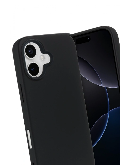 Newface Apple iPhone 17 Nano içi Kadife Silikon - Siyah