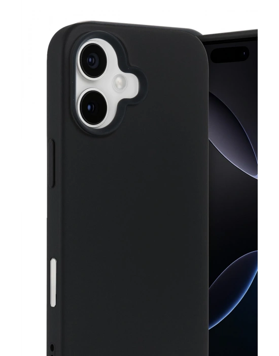 Newface Apple iPhone 17 Nano içi Kadife Silikon - Siyah