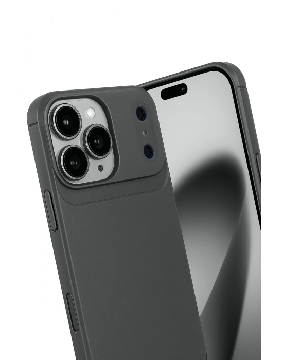 Newface Apple iPhone 17 Pro Auto Focus Karbon Kapak - Gri