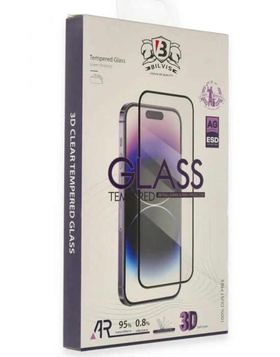 Newface Apple iPhone 17 Pro Bilvis 3D Cam Ekran Koruyucu - Siyah