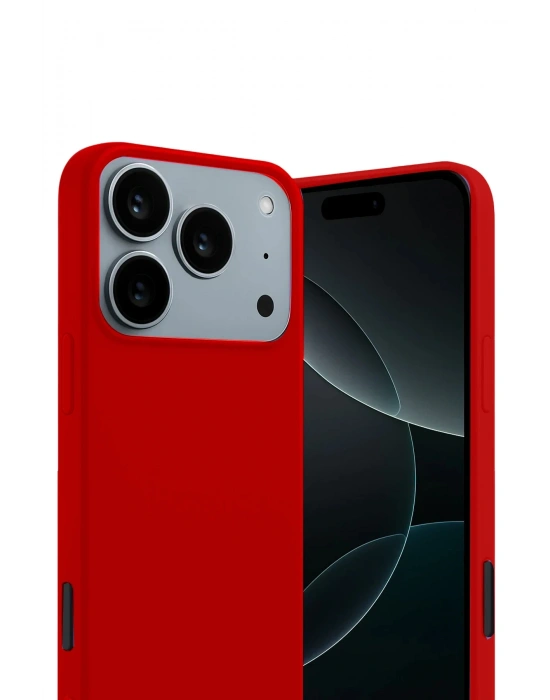 Newface Apple iPhone 17 Pro First Silikon - Kırmızı