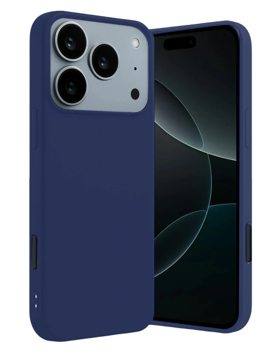 Newface Apple iPhone 17 Pro First Silikon - Lacivert