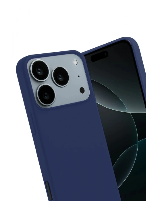 Newface Apple iPhone 17 Pro First Silikon - Lacivert